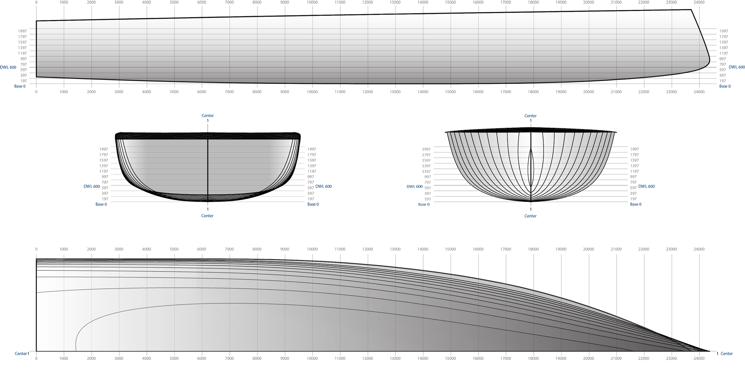 Figure 1: Body Plane for both Sailboats